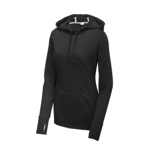 Sport-Tek® Ladies PosiCharge® Tri-Blend Wicking Fleece Hooded Pullover