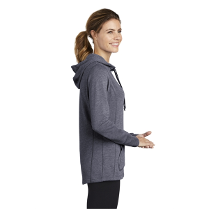 Sport-Tek® Ladies PosiCharge® Tri-Blend Wicking Fleece Hooded Pullover