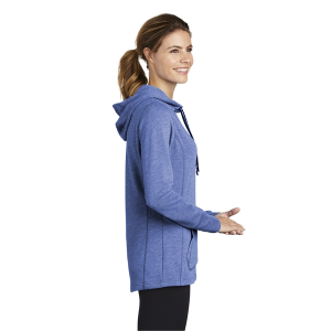 Sport-Tek® Ladies PosiCharge® Tri-Blend Wicking Fleece Hooded Pullover